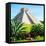 ¡Viva Mexico! Square Collection - Pyramid Chichen Itza IV-Philippe Hugonnard-Framed Stretched Canvas