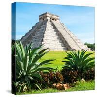 ¡Viva Mexico! Square Collection - Pyramid Chichen Itza IV-Philippe Hugonnard-Stretched Canvas
