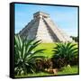 ¡Viva Mexico! Square Collection - Pyramid Chichen Itza IV-Philippe Hugonnard-Framed Stretched Canvas