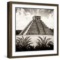 ¡Viva Mexico! Square Collection - Pyramid Chichen Itza IX-Philippe Hugonnard-Framed Photographic Print