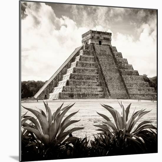 ¡Viva Mexico! Square Collection - Pyramid Chichen Itza IX-Philippe Hugonnard-Mounted Photographic Print