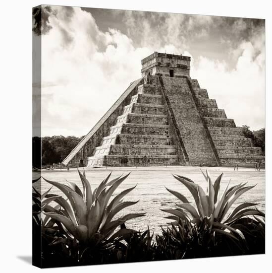 ¡Viva Mexico! Square Collection - Pyramid Chichen Itza IX-Philippe Hugonnard-Stretched Canvas