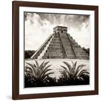 ¡Viva Mexico! Square Collection - Pyramid Chichen Itza IX-Philippe Hugonnard-Framed Photographic Print