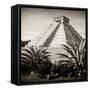 ¡Viva Mexico! Square Collection - Pyramid Chichen Itza V-Philippe Hugonnard-Framed Stretched Canvas
