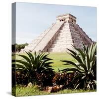 ¡Viva Mexico! Square Collection - Pyramid Chichen Itza VI-Philippe Hugonnard-Stretched Canvas