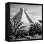 ¡Viva Mexico! Square Collection - Pyramid Chichen Itza VII-Philippe Hugonnard-Framed Stretched Canvas