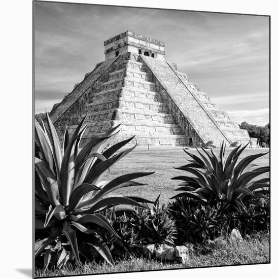 ¡Viva Mexico! Square Collection - Pyramid Chichen Itza VII-Philippe Hugonnard-Mounted Premium Photographic Print