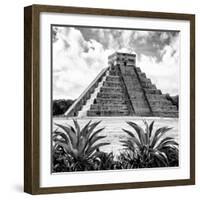 ¡Viva Mexico! Square Collection - Pyramid Chichen Itza X-Philippe Hugonnard-Framed Photographic Print