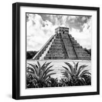 ¡Viva Mexico! Square Collection - Pyramid Chichen Itza X-Philippe Hugonnard-Framed Photographic Print