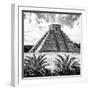 ¡Viva Mexico! Square Collection - Pyramid Chichen Itza X-Philippe Hugonnard-Framed Photographic Print