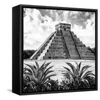 ¡Viva Mexico! Square Collection - Pyramid Chichen Itza X-Philippe Hugonnard-Framed Stretched Canvas