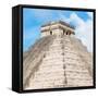 ¡Viva Mexico! Square Collection - Pyramid Chichen Itza-Philippe Hugonnard-Framed Stretched Canvas