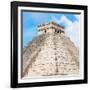 ¡Viva Mexico! Square Collection - Pyramid Chichen Itza-Philippe Hugonnard-Framed Photographic Print