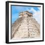 ¡Viva Mexico! Square Collection - Pyramid Chichen Itza-Philippe Hugonnard-Framed Photographic Print