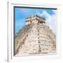 ¡Viva Mexico! Square Collection - Pyramid Chichen Itza-Philippe Hugonnard-Framed Photographic Print