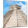 ¡Viva Mexico! Square Collection - Pyramid Chichen Itza-Philippe Hugonnard-Mounted Photographic Print