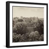 ¡Viva Mexico! Square Collection - Pyramid in Mayan City of Calakmul II-Philippe Hugonnard-Framed Photographic Print