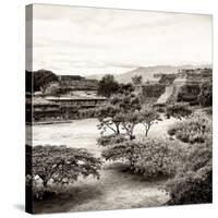 ¡Viva Mexico! Square Collection - Pyramid Maya of Monte Alban II-Philippe Hugonnard-Stretched Canvas