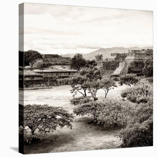 ¡Viva Mexico! Square Collection - Pyramid Maya of Monte Alban II-Philippe Hugonnard-Stretched Canvas