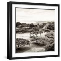 ¡Viva Mexico! Square Collection - Pyramid Maya of Monte Alban II-Philippe Hugonnard-Framed Photographic Print