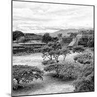 ¡Viva Mexico! Square Collection - Pyramid Maya of Monte Alban III-Philippe Hugonnard-Mounted Photographic Print