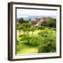 ¡Viva Mexico! Square Collection - Pyramid Maya of Monte Alban IV-Philippe Hugonnard-Framed Premium Photographic Print