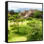 ¡Viva Mexico! Square Collection - Pyramid Maya of Monte Alban IV-Philippe Hugonnard-Framed Stretched Canvas