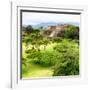 ¡Viva Mexico! Square Collection - Pyramid Maya of Monte Alban IV-Philippe Hugonnard-Framed Photographic Print