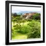 ¡Viva Mexico! Square Collection - Pyramid Maya of Monte Alban IV-Philippe Hugonnard-Framed Photographic Print