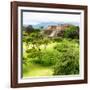 ¡Viva Mexico! Square Collection - Pyramid Maya of Monte Alban IV-Philippe Hugonnard-Framed Photographic Print