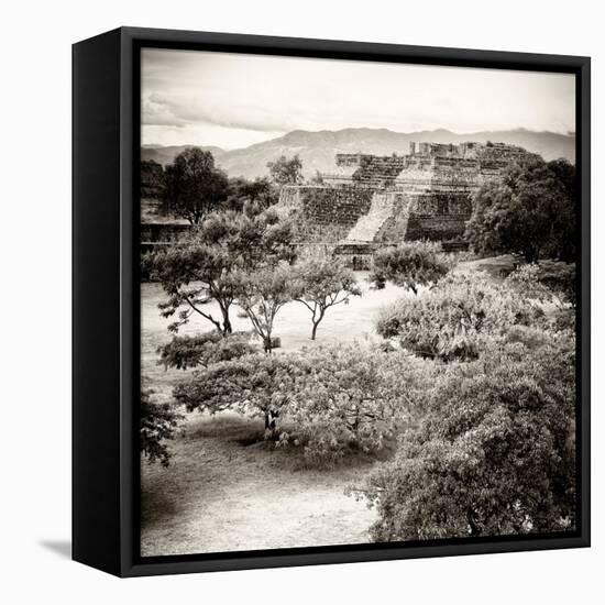 ¡Viva Mexico! Square Collection - Pyramid Maya of Monte Alban V-Philippe Hugonnard-Framed Stretched Canvas