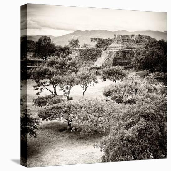 ¡Viva Mexico! Square Collection - Pyramid Maya of Monte Alban V-Philippe Hugonnard-Stretched Canvas