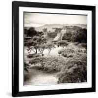 ¡Viva Mexico! Square Collection - Pyramid Maya of Monte Alban V-Philippe Hugonnard-Framed Photographic Print