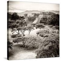 ¡Viva Mexico! Square Collection - Pyramid Maya of Monte Alban V-Philippe Hugonnard-Stretched Canvas