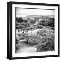 ¡Viva Mexico! Square Collection - Pyramid Maya of Monte Alban VI-Philippe Hugonnard-Framed Photographic Print