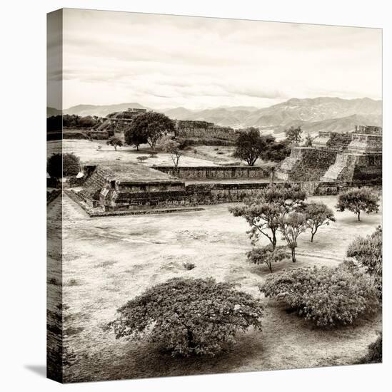 ¡Viva Mexico! Square Collection - Pyramid Maya of Monte Alban VIII-Philippe Hugonnard-Stretched Canvas