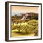 ¡Viva Mexico! Square Collection - Pyramid Maya of Monte Alban with Fall Colors II-Philippe Hugonnard-Framed Photographic Print