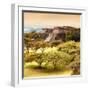 ¡Viva Mexico! Square Collection - Pyramid Maya of Monte Alban with Fall Colors II-Philippe Hugonnard-Framed Photographic Print