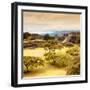 ¡Viva Mexico! Square Collection - Pyramid Maya of Monte Alban with Fall Colors III-Philippe Hugonnard-Framed Photographic Print