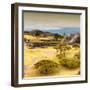 ¡Viva Mexico! Square Collection - Pyramid Maya of Monte Alban with Fall Colors V-Philippe Hugonnard-Framed Photographic Print