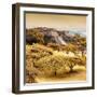 ¡Viva Mexico! Square Collection - Pyramid Maya of Monte Alban with Fall Colors-Philippe Hugonnard-Framed Photographic Print