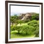 ¡Viva Mexico! Square Collection - Pyramid Maya of Monte Alban-Philippe Hugonnard-Framed Photographic Print