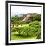 ¡Viva Mexico! Square Collection - Pyramid Maya of Monte Alban-Philippe Hugonnard-Framed Photographic Print