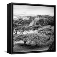 ¡Viva Mexico! Square Collection - Pyramid Maya of Monte Alban-Philippe Hugonnard-Framed Stretched Canvas
