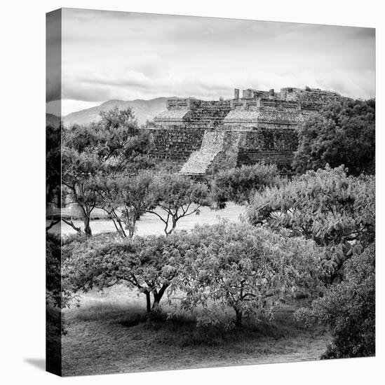 ¡Viva Mexico! Square Collection - Pyramid Maya of Monte Alban-Philippe Hugonnard-Stretched Canvas