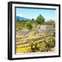 ¡Viva Mexico! Square Collection - Pyramid of Cantona Archaeological Ruins III-Philippe Hugonnard-Framed Photographic Print