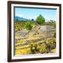 ¡Viva Mexico! Square Collection - Pyramid of Cantona Archaeological Ruins III-Philippe Hugonnard-Framed Photographic Print