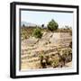 ¡Viva Mexico! Square Collection - Pyramid of Cantona Archaeological Ruins IV-Philippe Hugonnard-Framed Photographic Print