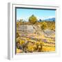 ¡Viva Mexico! Square Collection - Pyramid of Cantona Archaeological Ruins V-Philippe Hugonnard-Framed Photographic Print