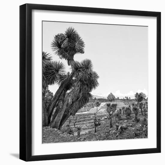 ¡Viva Mexico! Square Collection - Pyramid of Cantona Archaeological Ruins VIII-Philippe Hugonnard-Framed Photographic Print